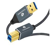 Thzzhnno Cable USB A a USB B de 0.5M, 5Gbps USB 3.0 Tipo A a Tipo B Cable de Impresora Compatible con Estación de Acoplamiento/Controladores duros Externos/Escáner