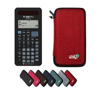 TI-30X Pro MathPrint con Funda Protectora WYNGS Rojo - Calculadora Científica - Paquete Básico