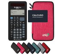 TI-30X Pro MathPrint con Funda Protectora WYNGS Rosa - Calculadora Científica - Paquete Básico