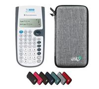 TI-30XB MultiView con Funda Protectora WYNGS Gris Claro - Calculadora Científica - Paquete Básico
