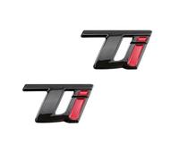 TI 3D Coche Logotipo Pegatinas para Alfa Romeo Veloce Emblema Adhesivo Insignias Accesorios Coche Maletero Pegatinas Logo,Black TI