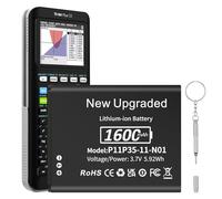 TI-84 Plus CE - Batería para Texas Instruments TI-84 Plus CE, TI Nspire CX/CX II, TI Nspire CX CAS/CX II CAS, 2025, 1600 mAh, batería de repuesto de iones de litio de gran capacidad con herramienta de