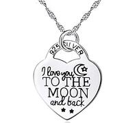 Ti Amo fino alla Luna e Ritorno Love Collar en forma de corazón letra colgante con cadena regalo mujer elegante y popular durable diseño
