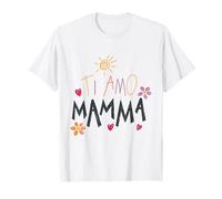 Ti Amo Mamma Lindo Dibujo Mamá Día de la Madre Italiano Niño Camiseta