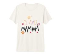 Ti Amo Mamma Lindo Dibujo Mamá Día de la Madre Italiano Niño Camiseta Premium