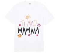 Ti Amo Mamma Lindo Dibujo Mamá Día de la Madre Italiano Niño Comfort Colors Adult Heavyweight T-Shirt