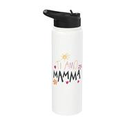 Ti Amo Mamma Lindo Dibujo Mamá Día de la Madre Italiano Niño Stainless Steel Insulated Water Bottle