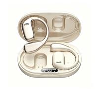 Ti Cow M75 - Auriculares inalámbricos Bluetooth 5.4 144 idiomas AI traducción en tiempo real interpretación simultánea auriculares de música para colgar en el oído (M75 beige, con función de