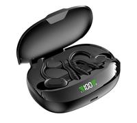 Ti Cow SP16 - Auriculares de traducción Bluetooth disponibles en 144 idiomas, pantalla digital LED, doble orejas colgantes, llamadas HD, adecuados para música, deportes (SP16-negro (traducción))