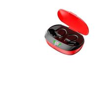 Ti Cow SP16 - Auriculares de traducción Bluetooth disponibles en 144 idiomas, pantalla digital LED, doble orejas colgantes, llamadas HD, adecuados para música, deportes (SP16-rojo (traducción))