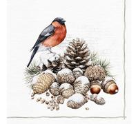 ti-flair Servilletas de papel con diseño de pájaro sobre piñas (20 unidades, 33 x 33 cm)