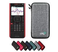 TI-Nspire CX II-T CAS con Funda Protectora WYNGS Gris Claro - Calculadora Gráfica - Paquete Básico