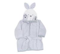 Ti TIN Albornoz Bebé con Capucha Conejito, Algodón Rizo Suave y Absorbente, Fácil Secado, 6-12 Meses, 63x33 cm