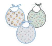 Ti TIN | Baberos para Recién Nacido | Pack de 3 Baberos Impermeables de Punto 100% algodón | Estampado Unisex | Cierre con Cinta