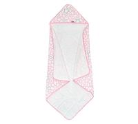 Ti TIN Capa de baño para bebé con Capucha con Motivos de estrellitas Color Rosa, 100x100 cm, Rizo de algodón 90%, Extra Suave y Absorbente, Apta para Secadora