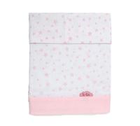 TI TIN | Conjunto de Sábanas para Cuna de 60x120 | Pack de 3 Piezas (Encimera + Bajera Ajustable con Elásticos + Funda Almohada) | Ropa para Cuna | Popelín 100% Algodón
