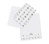 Ti TIN | Conjunto de Sábanas para Minicuna de 50x80 | Pack de 3 Piezas (Encimera + Bajera Ajustable con Elásticos + Funda Almohada) | Ropa para Cuna | Popelín 100% Algodón