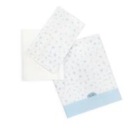 TI TIN | Conjunto de Sábanas para Minicuna de 50x80 | Pack de 3 Piezas (Encimera + Bajera Ajustable con Elásticos + Funda Almohada) | Ropa para Cuna | Popelín 100% Algodón