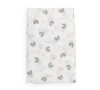 Ti TIN Muselina 100% Algodón 120 x 120 cm, Transpirable, Ligera y Suave, Ideal para bebés de 0-36 Meses, fácil Lavado y Secadora, Fabricada en España, Estampado de Oso Panda Color Rosa