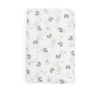 Ti TIN Muselina 100% Algodón 120 x 120 cm, Transpirable, Ligera y Suave, Ideal para bebés de 0-36 Meses, fácil Lavado y Secadora, Fabricada en España, Estampado de Oso Panda Color Azul Celeste