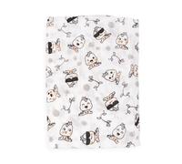 Ti TIN | Muselina para Bebé 100% Algodón | Gasa para Bebé Extrasuave y Absorbente con un Estampado de Dinos Baby | Se Puede Usar como Arrullo o Sábana | 120 x 120 cm