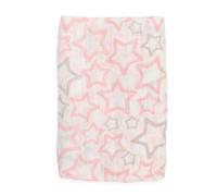 Ti TIN | Muselina para Bebé 100% Algodón | Gasa para Bebé Extrasuave y Absorbente con un Estampado de Estrellitas Color Rosa | Se Puede Usar como Arrullo o Sábana | 120 x 120 cm