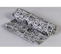 Ti TIN | Muselina para Bebé 100% Algodón | Gasa para Bebé Extrasuave y Absorbente con un Estampado de Monstruitos Color Gris | Se Puede Usar como Arrullo o Sábana | 120 x 120 cm