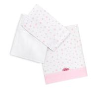 TI TIN Sábanas Cuna 50x80 cm 100% Algodón - Juego de 3 Piezas con Encimera, Bajera Ajustable con Elásticos y Funda de Almohada para Minicuna - Suaves y Transpirables