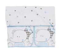 Ti TIN Toalla Bebé con Capucha 100x100 cm Blanca - Algodón Suave y Absorbente - Capa de Baño Bebé Recién Nacido - Fácil Lavado y Secado Rápido