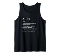 Tía como Una Mamá Pero Más Fresco Diccionario Definición Camiseta sin Mangas