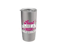 Tía Como Una Mamá Solo Tía Más Fresca Vaso térmico de acero inoxidable de doble pared
