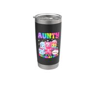 Tía De Cumpleaños Niña Kawaii Dumpling Candy Cumpleaños Vaso térmico de acero inoxidable de doble pared