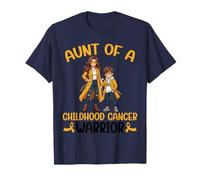 Tía de un Luchador contra el cáncer Infantil Sobrino partidario Guerrero Camiseta