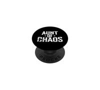 Tía del Caos Gracioso PopSockets PopGrip Adhesivo