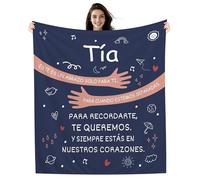 Tía Este es un Abrazo solo para ti Manta Creativa para Tía de parte de la Sobrina y el Sobrino Regalo de Cumpleaños Navidad o Despedida Manta de abrazos