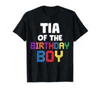 Tia of The Birthday Boy Master Builder Ladrillos Bloques Camiseta