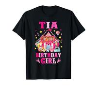 Tia of The Birthday Girl Circo Carnaval Fiesta Familiar Camiseta