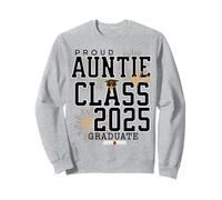 Tía orgullosa de una clase de graduación de tía graduada 2025 Sudadera