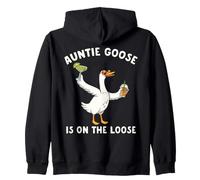 Tía tonta Goose anda Suelta Tía Divertida Coincidencia Sudadera con Capucha