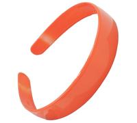 Tiadillos, diademas duras de 1 pulgada de ancho para mujeres con dientes con bandas de plástico elásticas que no son deslizantes, bandas de diada de naranja para niñas, diademas para mujeres