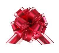 TIADYBOW 12 lazos para envolver lazos para cestas de boda, lazos de regalo de 6 pulgadas de diámetro, lazos grandes para regalos (rojo vino)