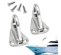 Tiajingzi 2 ganchos para guardabarros de barco, gancho de resorte de acero inoxidable, gancho para colgar ropa con tornillos, ganchos de resorte para amarrar y puntos de defensa, accesorios de