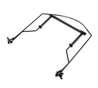 Tiajingzi Armónica con soporte para el cuello, soporte ajustable de 10 agujeros, soporte de metal para cuello, accesorio de soporte antiarañazos, accesorio profesional para el cuello para órgano bucal
