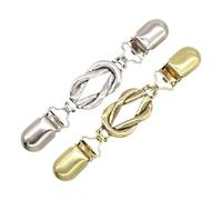 Tiajingzi Clips para chal, 2 pasadores tensores para mujer, decoración de ropa, pantalones de cintura, chal, camisa, suéter, accesorio de estilo