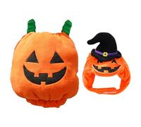 Tiajingzi Disfraz de Calabaza para Perros, Gorro de Calabaza para Cachorros, y cálido Disfraz de Halloween para Paseos Diarios, otoño e Invierno, fotografía y temática