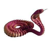 Tiajingzi Serpiente impresa en 3D, serpiente animal impresa en 3D, divertidos animales 3D, juguetes de serpiente | Figuras coleccionables, accesorios de broma, juguete de serpiente móvil para aliviar