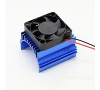TIAJTHYD Ventilador de refrigeración de Motor de 40 mm y 42 mm con Cubierta de disipador térmico y Ventilador de 5 V for Coches RC de 1/7 y 1/8 (1512, 4068, 4074, 4274 y 4282)(Blauw)