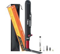 Tiakia Bomba de Piso para Bicicleta con Manómetr Alta presión 260PSI Bomba de Alta Presión para Bicicletas,Bomba de Aire Manual Portátil Apto para Presta/Schrader y Todas Las válvulas comunes