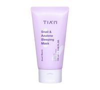 TIAM| Antifaz para dormir de caracol y azuleno | Crema de mascarilla para dormir de noche | Esencia de mucina de caracol | Mascarilla facial iluminadora Crema de mucina de caracol | Mascarillas