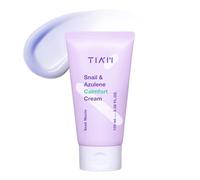 TIA'M Snail & Azulene Calmfort Cream 100 ml - Crema facial calmante con baba de caracol y azulene para pieles sensibles, hidratante y fortalecedor de barrera cutánea